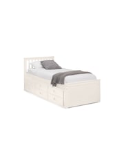 Julian Bowen White Maisie 3 Drawer Storage Bed with Pull Out Underbed - Image 2 of 6