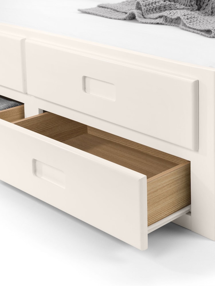 Julian Bowen White Maisie 3 Drawer Storage Bed with Pull Out Underbed - Image 6 of 6