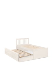 Julian Bowen White Maisie 3 Drawer Storage Bed with Pull Out Underbed - Image 7 of 14