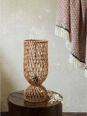 French Connection Natural Rattan Kylo Table Lamp - Image 2 of 4