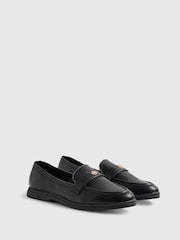 River Island Black Metal Decal Loafers - Image 2 of 6