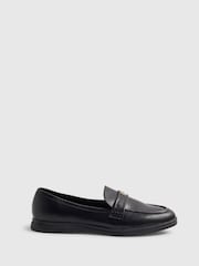 River Island Black Metal Decal Loafers - Image 3 of 6