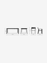 MADE.COM Grey Kochi Garden 4 Seater Dining Set - Image 10 of 10