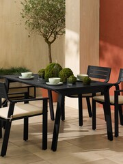 MADE.COM Grey Kochi Garden 4 Seater Dining Set - Image 2 of 10