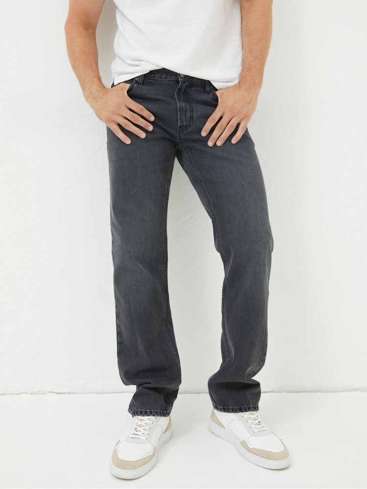 FatFace Grey Straight Fit Jeans - Image 2 of 5