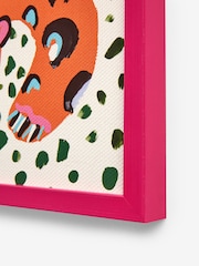 Eleanor Bowmer Pink/Orange Leopard Wall Art - Image 5 of 6