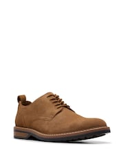 Clarks Brown Suede Leather Suede Aldwin Lace Shoes - Image 3 of 7