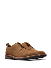 Clarks Brown Suede Leather Suede Aldwin Lace Shoes - Image 4 of 7
