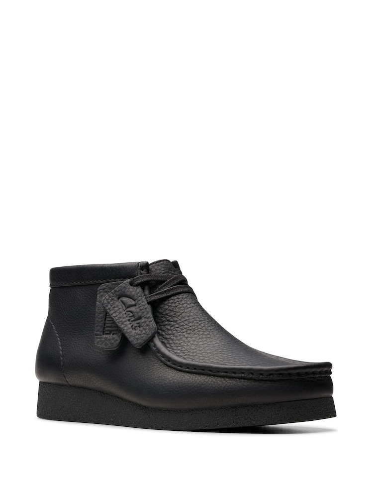 Clarks Black Leather Wallabee EVO BT Boots - Image 7 of 7