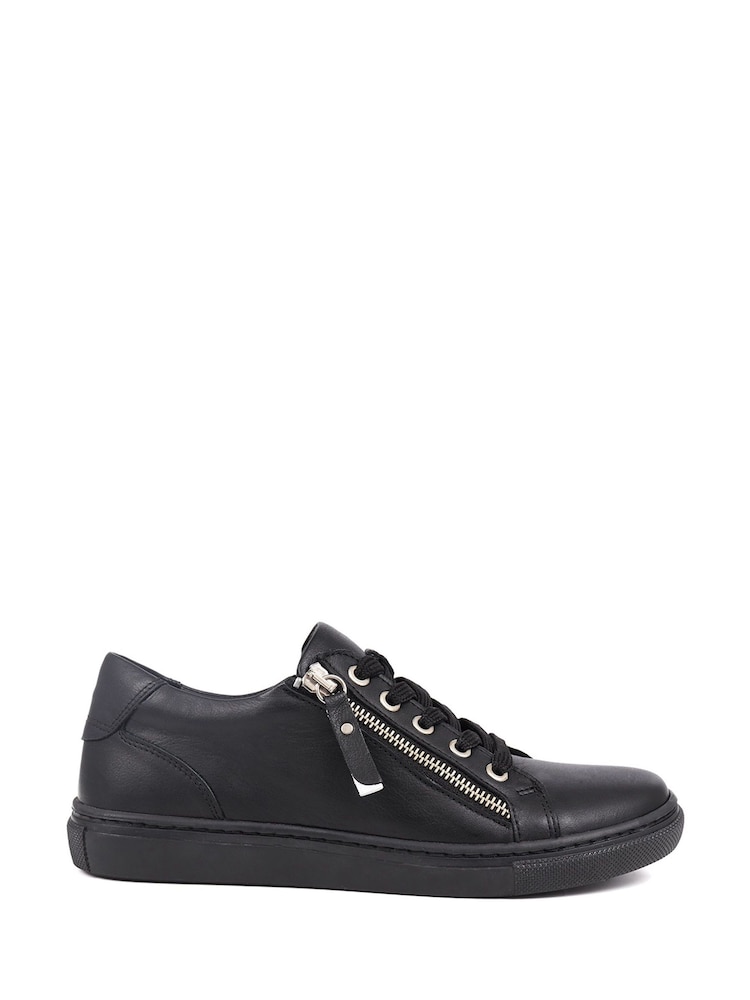 Jones Bootmaker Ladies Side Zip Casual Trainers - Image 2 of 6