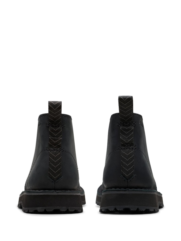 Clarks Black Leather Solsbury Derby Boots - Image 2 of 7