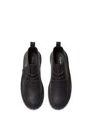 Clarks Black Leather Solsbury Derby Boots - Image 5 of 7