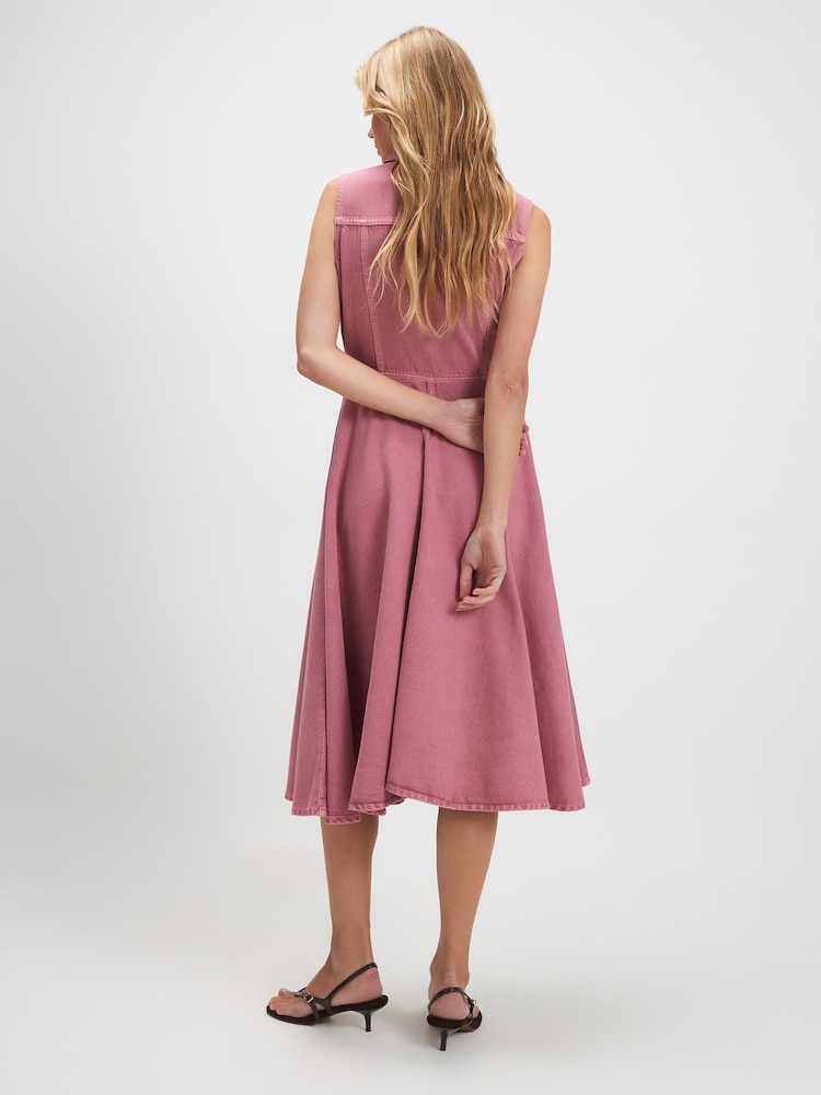 River Island Långärmad Midi Skjortklänning - Bild 2 av 4