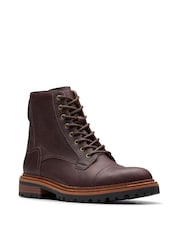 Clarks Brown BRN Scotch Grain Clarkridge Hi Boots - Image 3 of 7