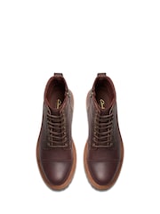 Clarks Brown BRN Scotch Grain Clarkridge Hi Boots - Image 6 of 7