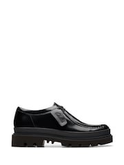 Clarks Hi Shine usnjeni čevlji Badell s šivi - Slika 1 iz 7