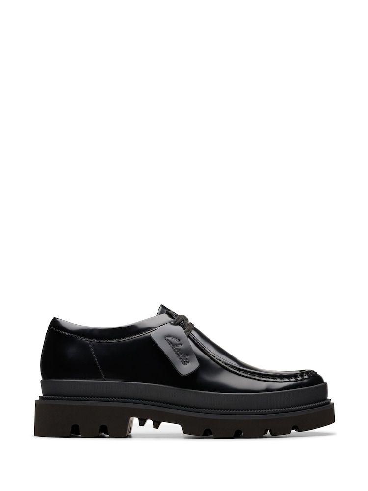 Clarks Hi Shine usnjeni čevlji Badell s šivi - Slika 1 iz 7