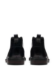 Clarks Black Leather Aldwin Chukka Boots - Image 5 of 7