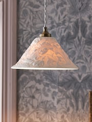 Morris & Co Cream Bachelors Button Ceramic Ceiling Pendant - Image 1 of 5