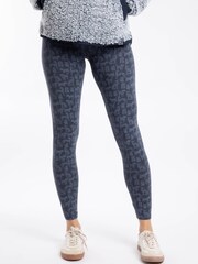Weird Fish Blue Bailey Printed Leggings - Image 1 of 6