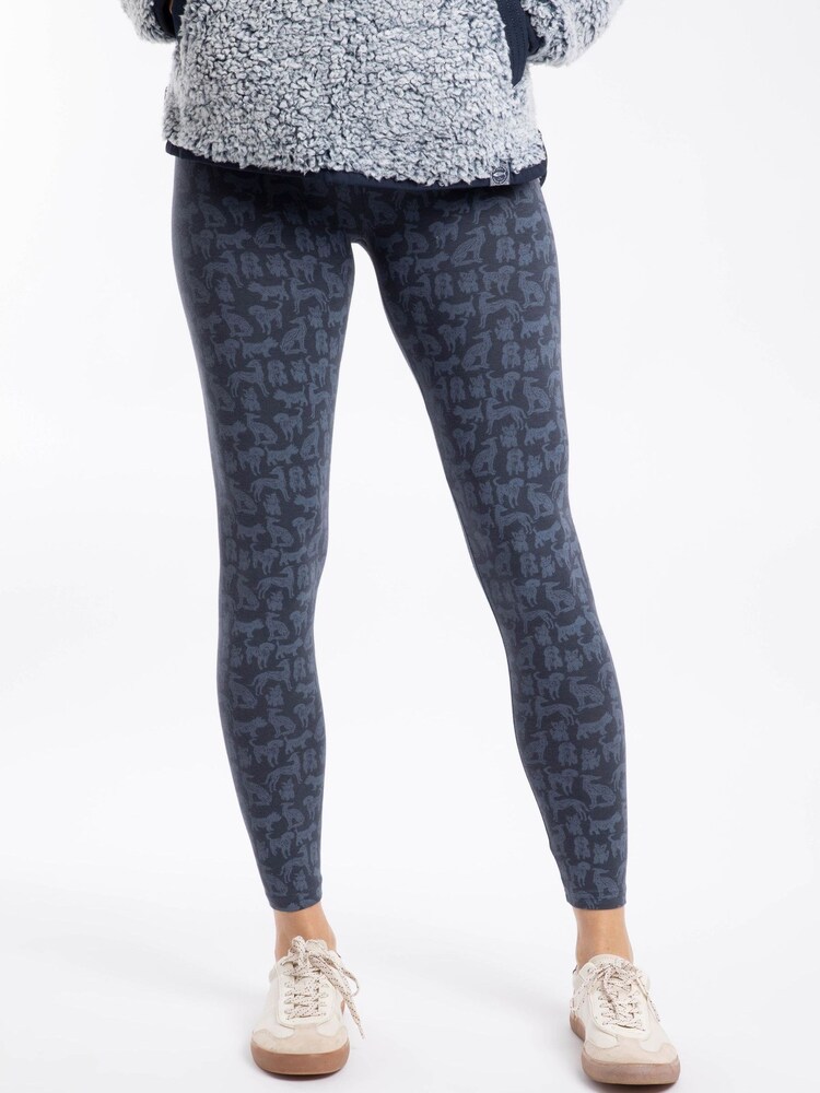 Weird Fish Blue Bailey Printed Leggings - Image 1 of 6