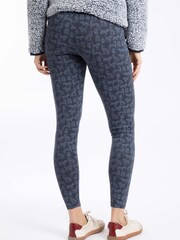 Weird Fish Blue Bailey Printed Leggings - Image 3 of 6