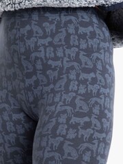 Weird Fish Blue Bailey Printed Leggings - Image 4 of 6