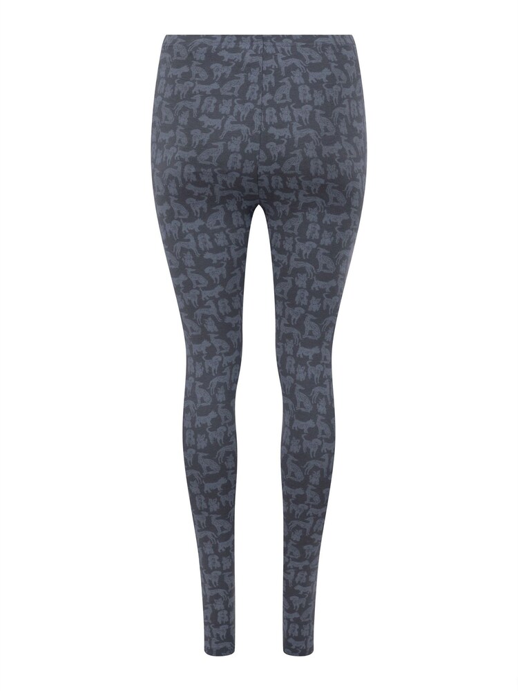 Weird Fish Blue Bailey Printed Leggings - Image 6 of 6