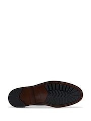 Clarks Brown Standard Fit (G) Leather Aldwin Limit Shoes - Image 7 of 8