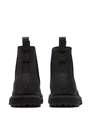 Schwarz - Clarks Solsbury Chelsea-Stiefel aus Leder - Bild 5 von 7