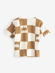 Tan Brown Short Sleeve Batman 100% Cotton T-Shirt (3mths-8yrs) - Image 2 of 3