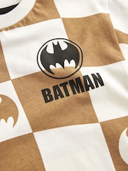 Tan Brown Short Sleeve Batman 100% Cotton T-Shirt (3mths-8yrs) - Image 3 of 3