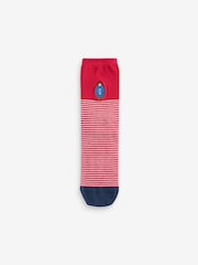 Navy Blue/Red Paddington Bear Ankle Socks 4 Pack - Image 2 of 5