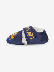 JoJo Maman Bébé Navy Girls' Digger Easy On Slippers - Image 2 of 4