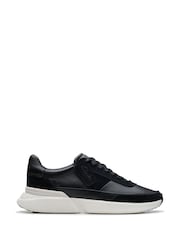 Clarks Black Leather Craft Pace Shoes - Image 1 of 7