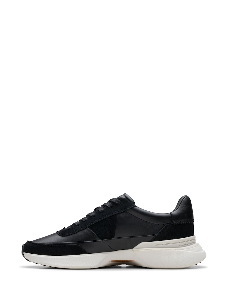 Clarks Black Leather Craft Pace Shoes - Image 2 of 7