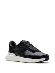 Clarks Black Leather Craft Pace Shoes - Image 3 of 7