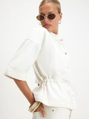 River Island Pang-itaas na may Tie Front - Larawan 4 ng 4