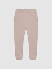 Reiss Taupe Ali Senior Garment Dye Jersey Joggers - Image 2 of 6