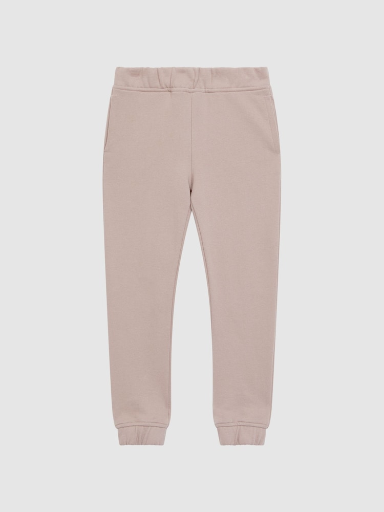 Reiss Taupe Ali Senior Garment Dye Jersey Joggers - Image 2 of 6