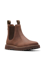 Braun - Clarks Solsbury Chelsea-Stiefel aus Leder - Bild 3 von 7