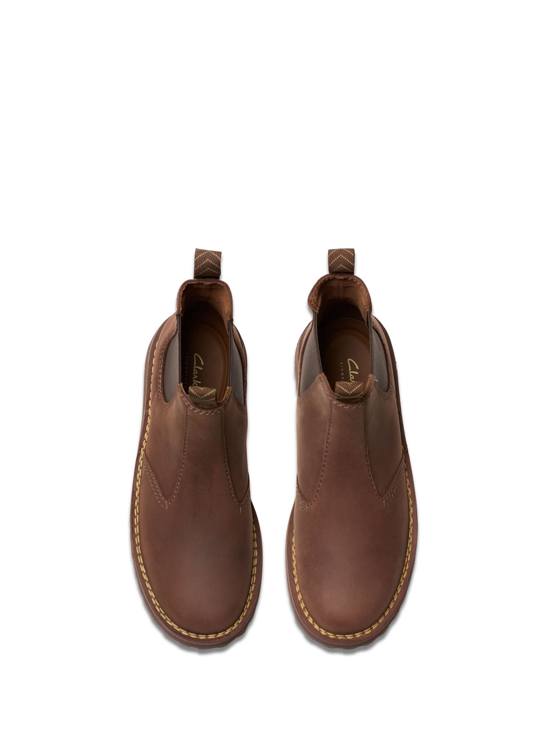 Buy Clarks Brown Solsbury Leather Chelsea Boots from Next Ireland