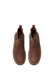 Braun - Clarks Solsbury Chelsea-Stiefel aus Leder - Bild 6 von 7