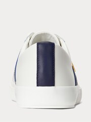 Lauren Ralph Lauren Janson II Leather White Sneakers - Image 3 of 4