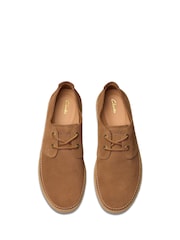 Clarks Cola Suede Beeswax Leather Clarkwood Low Shoes - Image 5 of 8