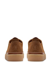 Clarks Cola Suede Beeswax Leather Clarkwood Low Shoes - Image 6 of 8