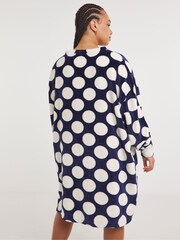 Simply Be Pretty Secrets Bulină Value Oversized Rochie - Imaginea 2 din 5