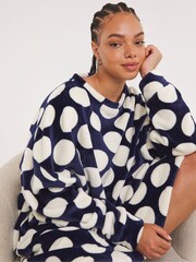 Simply Be Pretty Secrets Bulină Value Oversized Rochie - Imaginea 3 din 5