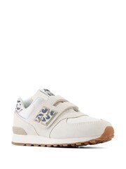 New Balance White Girls Hook & Loop 574 Trainers - Image 5 of 8