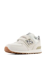 New Balance White Girls Hook & Loop 574 Trainers - Image 6 of 8